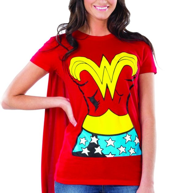 wonder woman cape t shirt