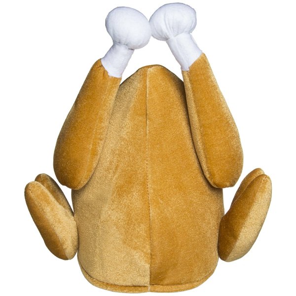ROASTED TURKEY HAT Thanksgiving Costume Roast Chicken Raw Poultry Bird